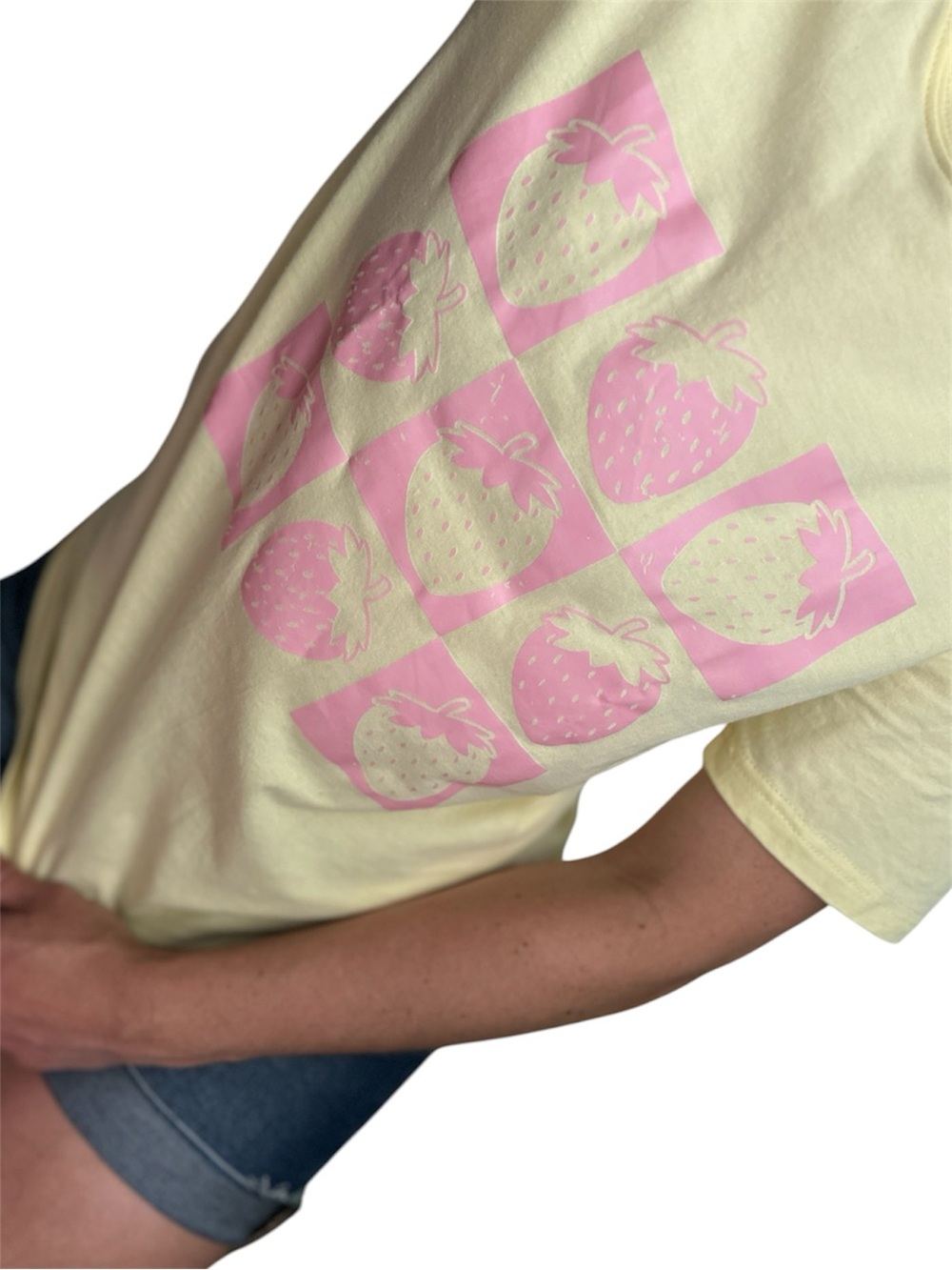 Brand New Euro Vacation Mixed Media Top S
